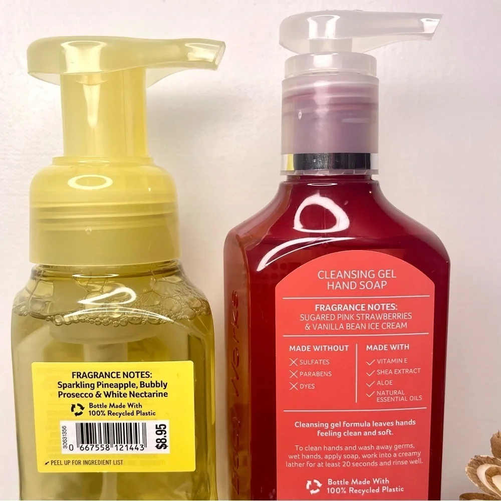 Bath & Body Works Hand Soap Strawberry Pineapple Summer Scents NWT